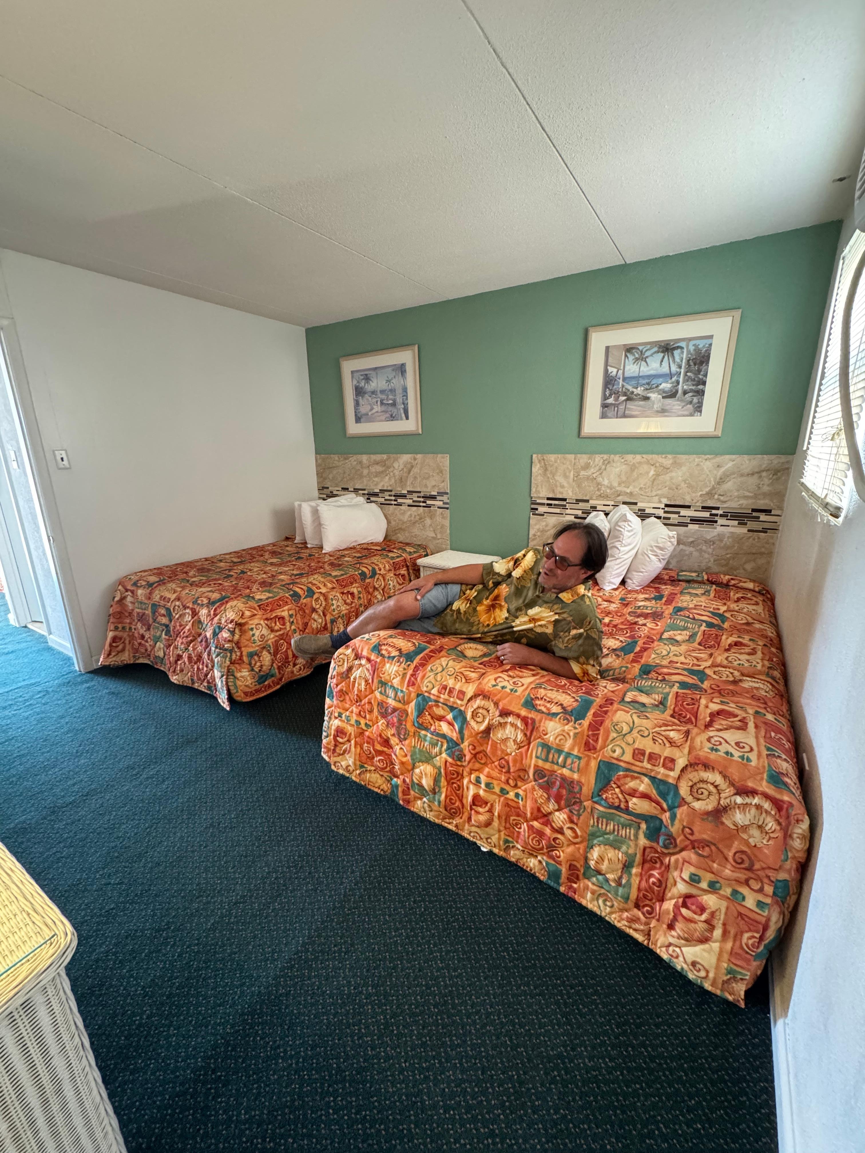 Hubby loved how comfy the beds were