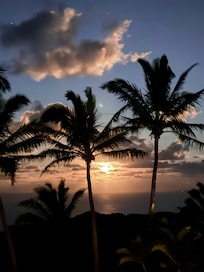 Moon rising over the ocean!