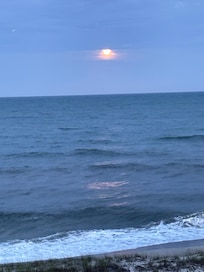 We had a rare “strawberry moon” while we were there but alas, this was the best we got to see of it. It was much more beautiful in person, at least.