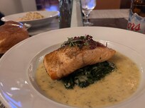 Stockman’s Steakhouse downstairs by the Denny’s.