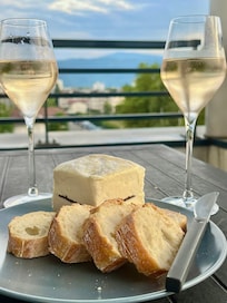 View from the balcony. The perfect way to spend a relaxing evening.