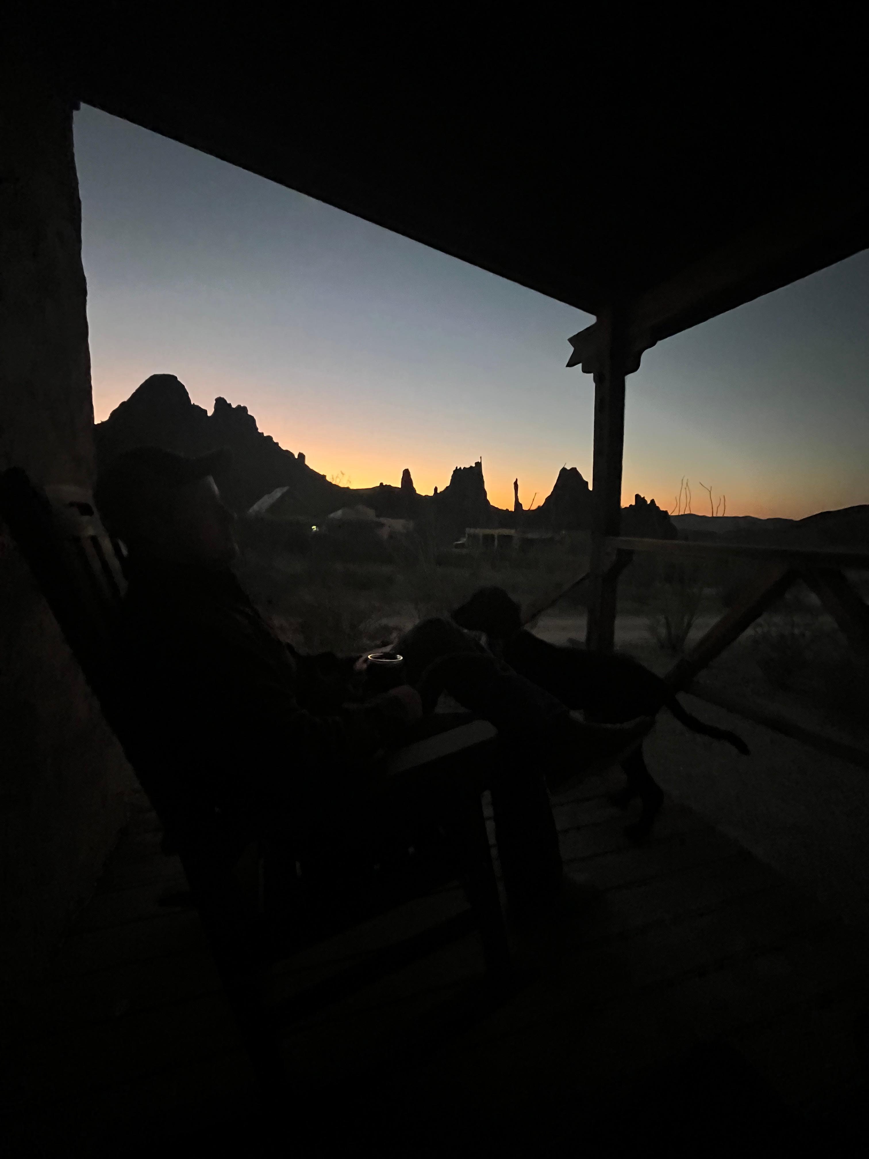 Sunrise over Chimney Rock 