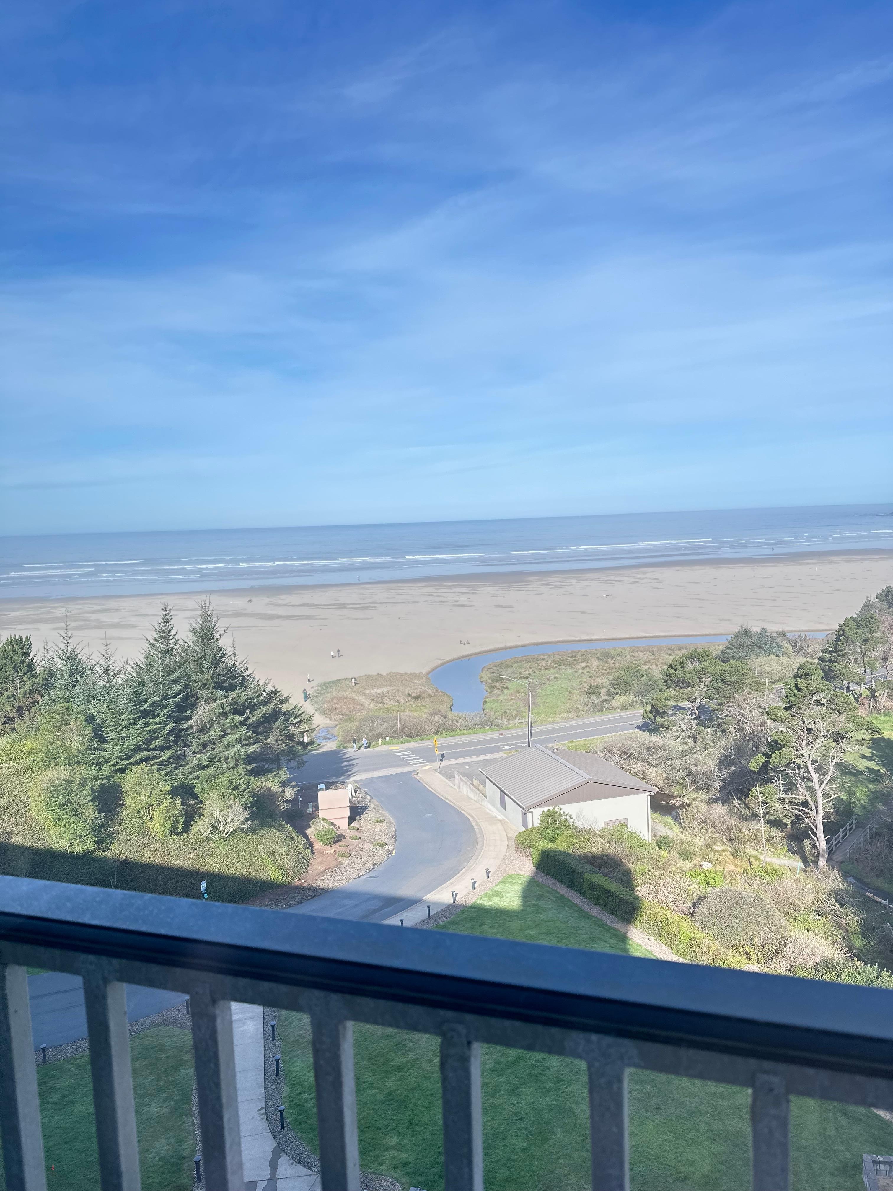 View from the hallway window.  