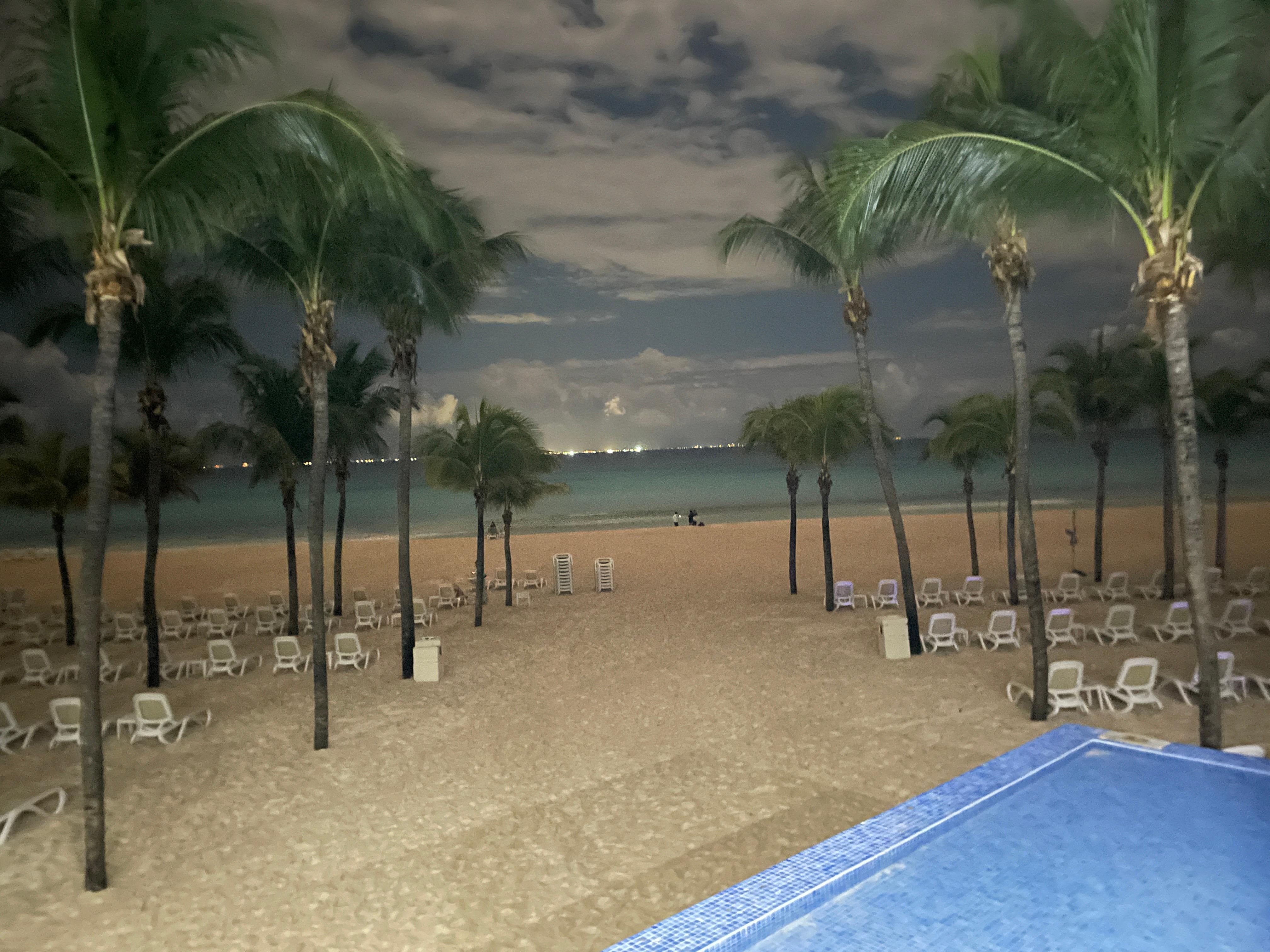 Cozumel in the distance...