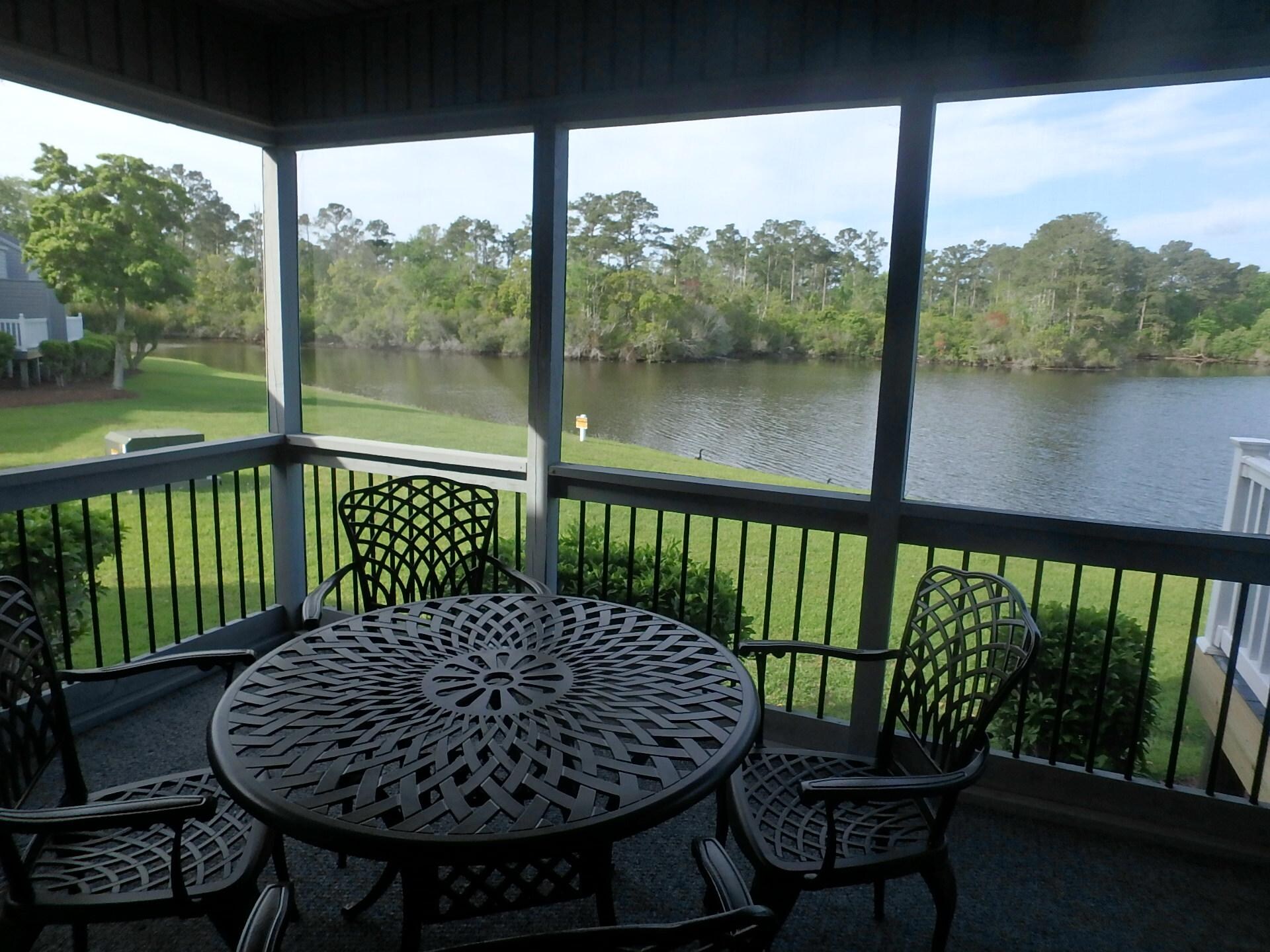 View from the screened in porch.