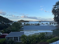 The late afternoon view from the deck