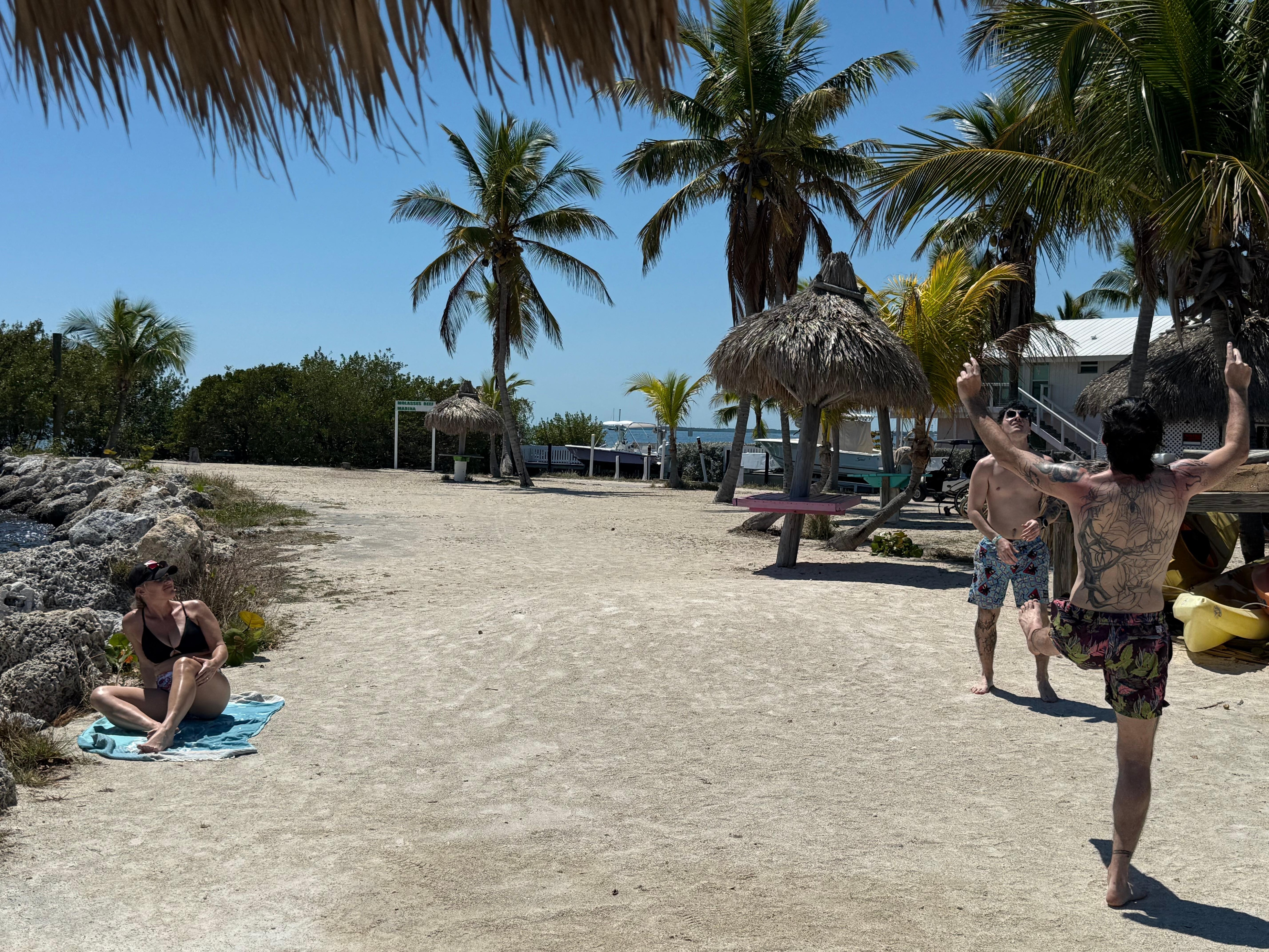 Some family time on the point.