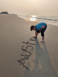 Beach to ourselves at 7AM