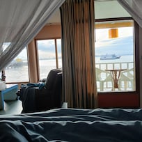 View from the bed