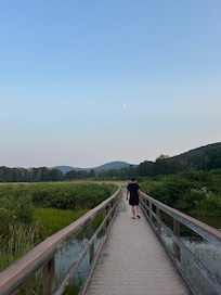 This is the path that is by the hotel.