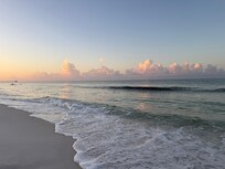 From beach