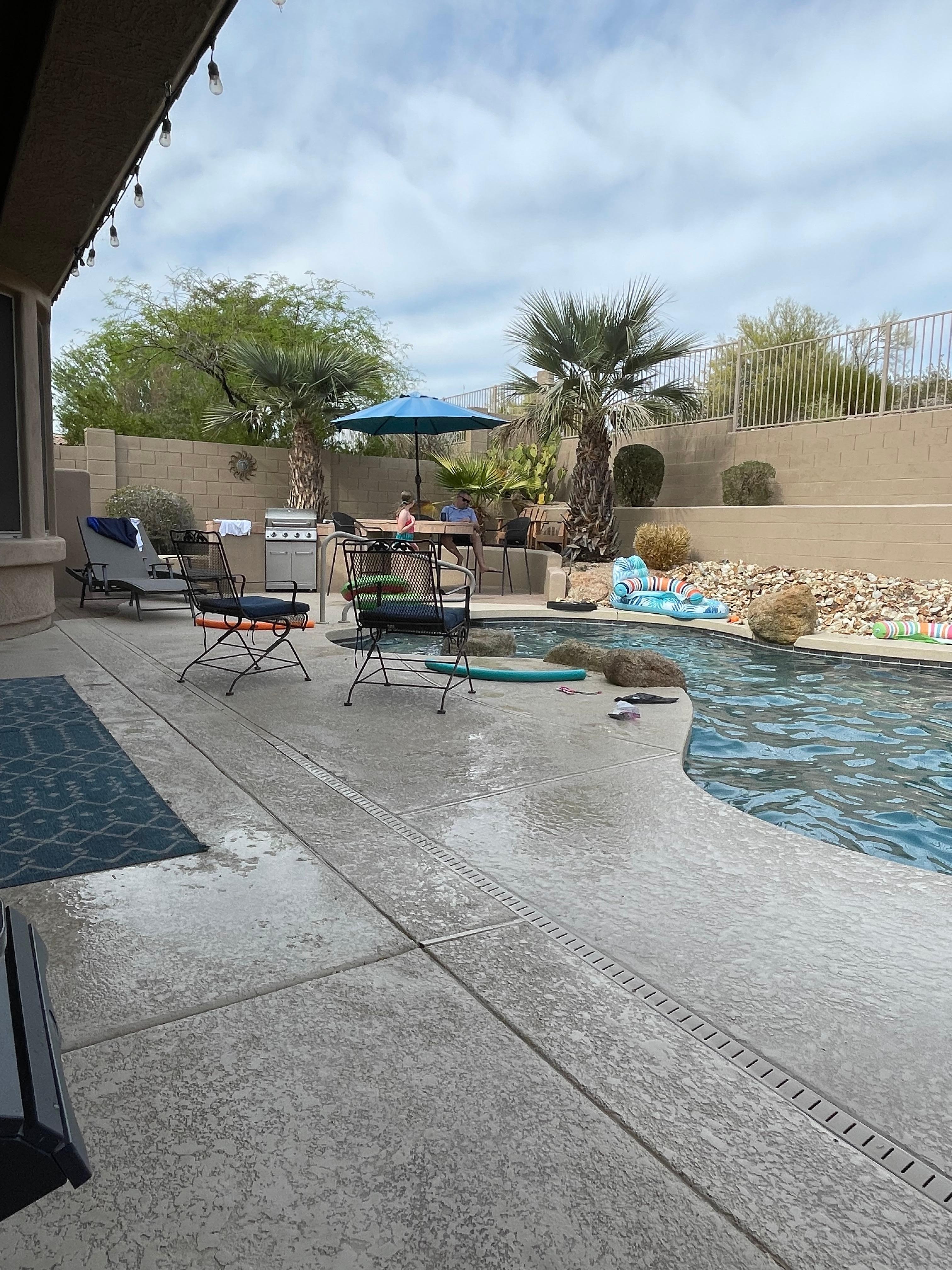 We loved the pool and backyard space!