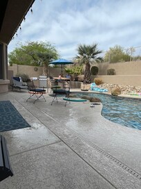 We loved the pool and backyard space!