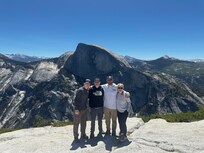 Our family at north dome, a must do hike, check the book by the tv