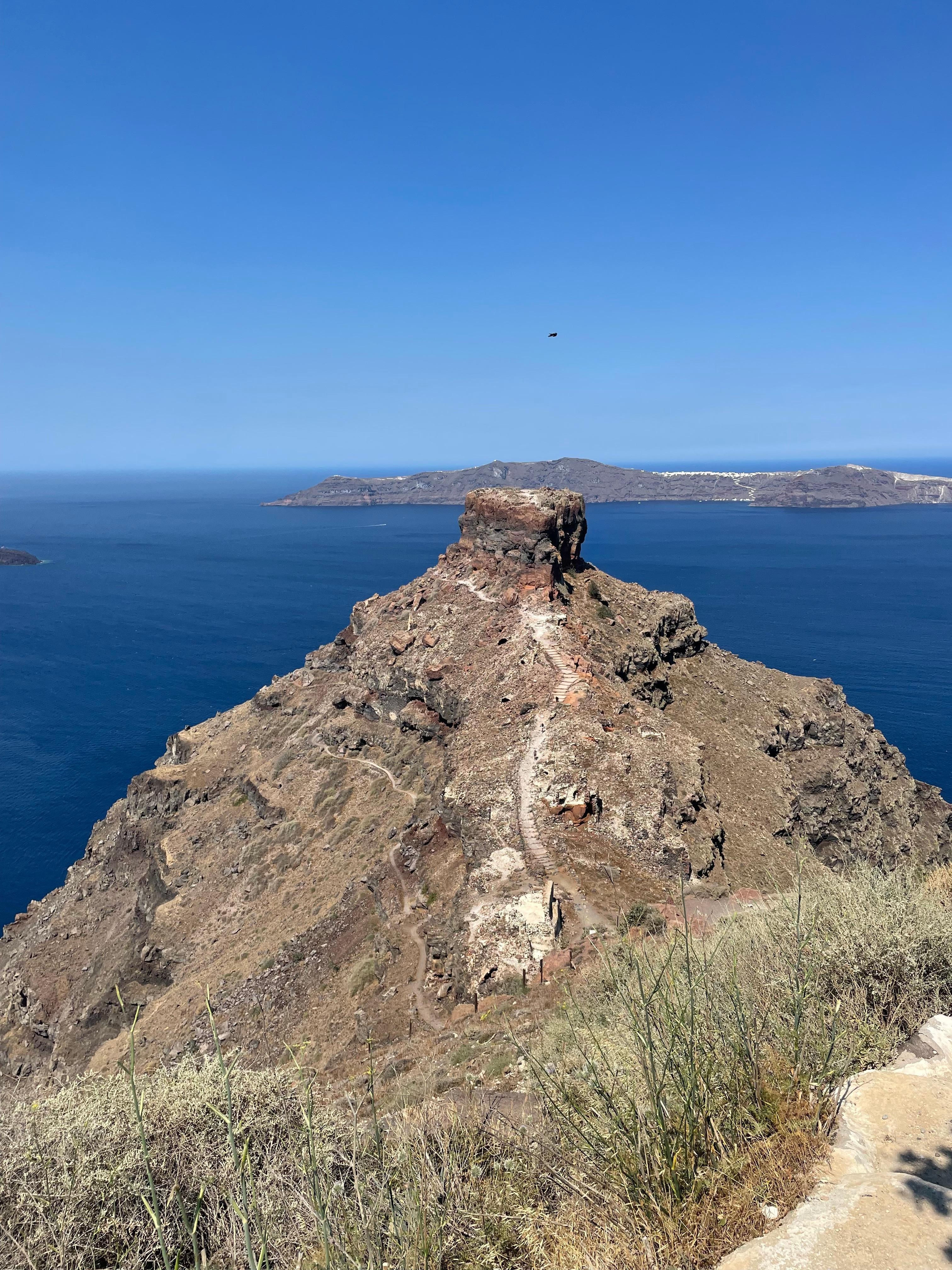 Skoros Rock just a few minutes walk away from hotel.