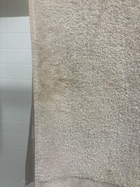 Old & stained bath towels