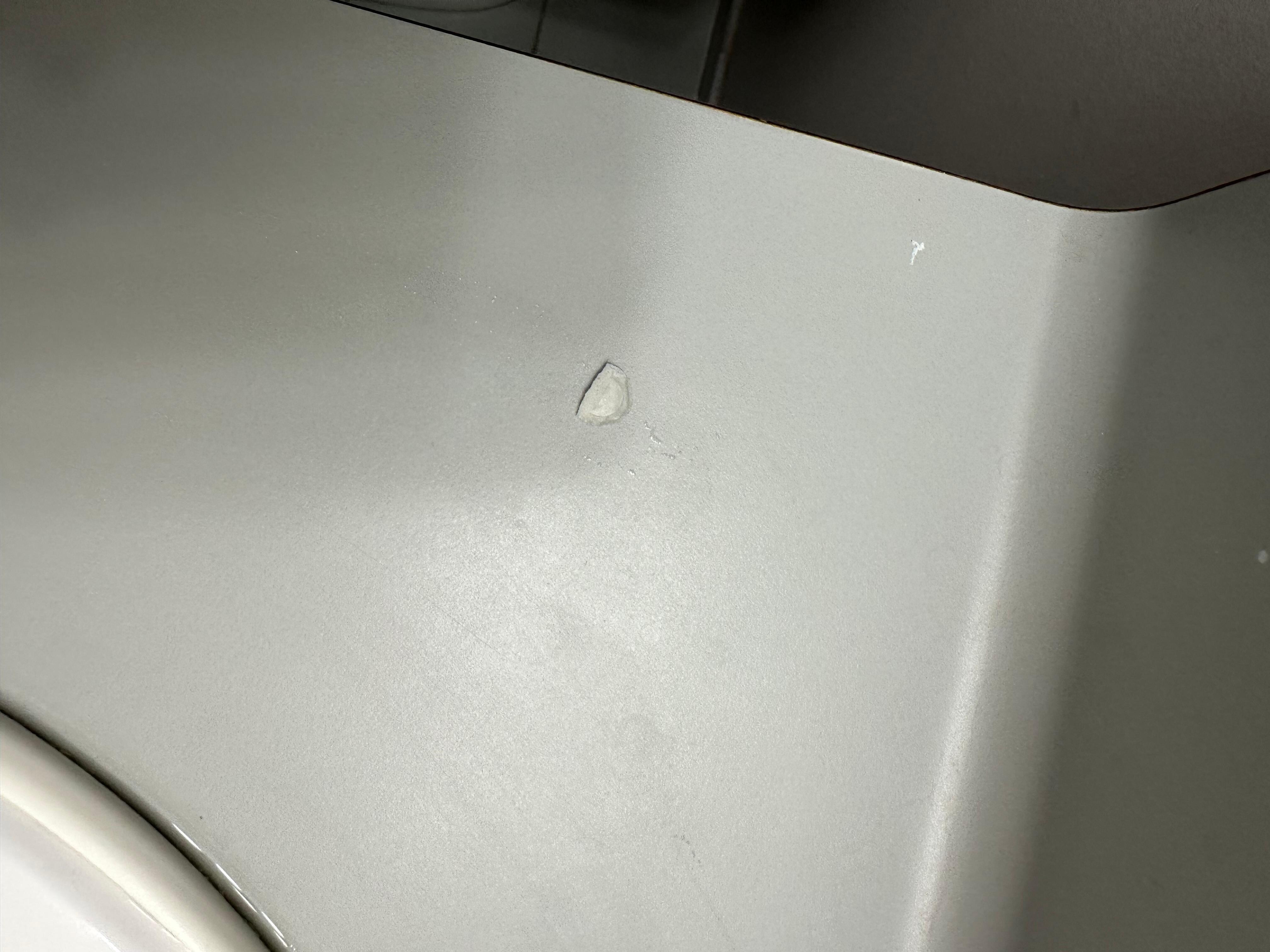 Used pimple patch left by cleaners  