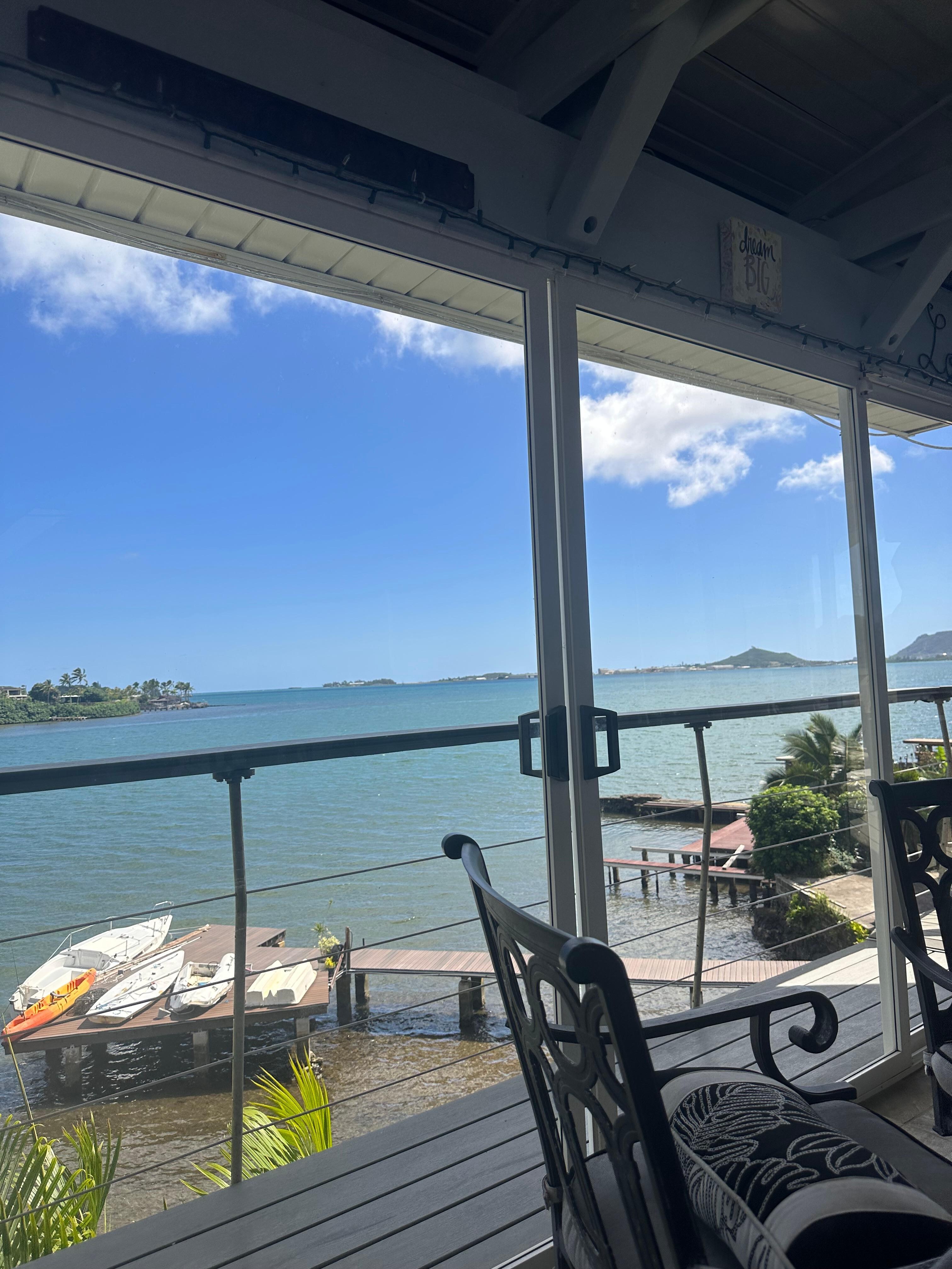 View from dining table 