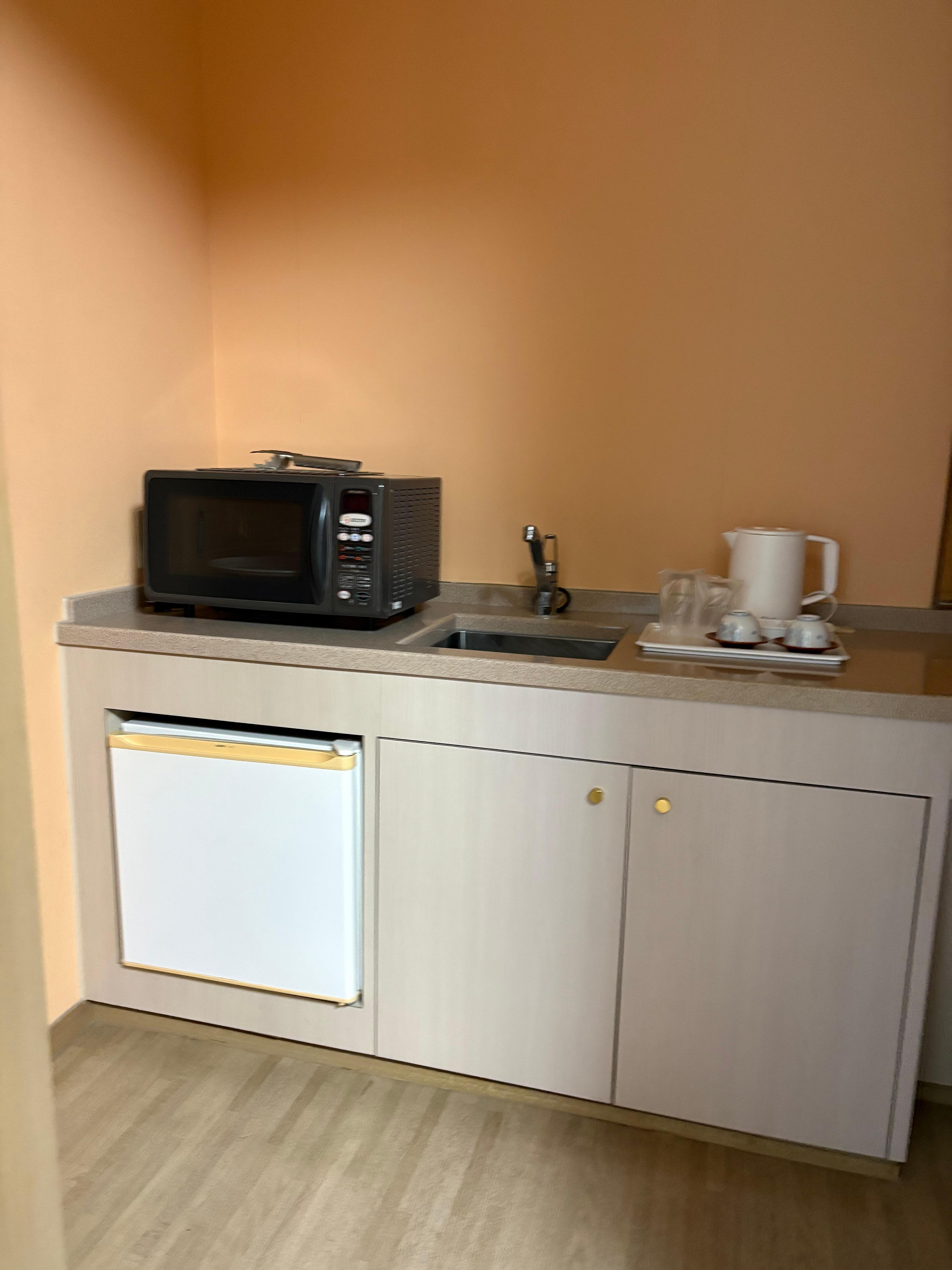 この部屋はミニキッチンがついてました