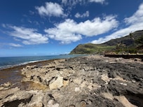 Picture from across the rocks looking back at the house
