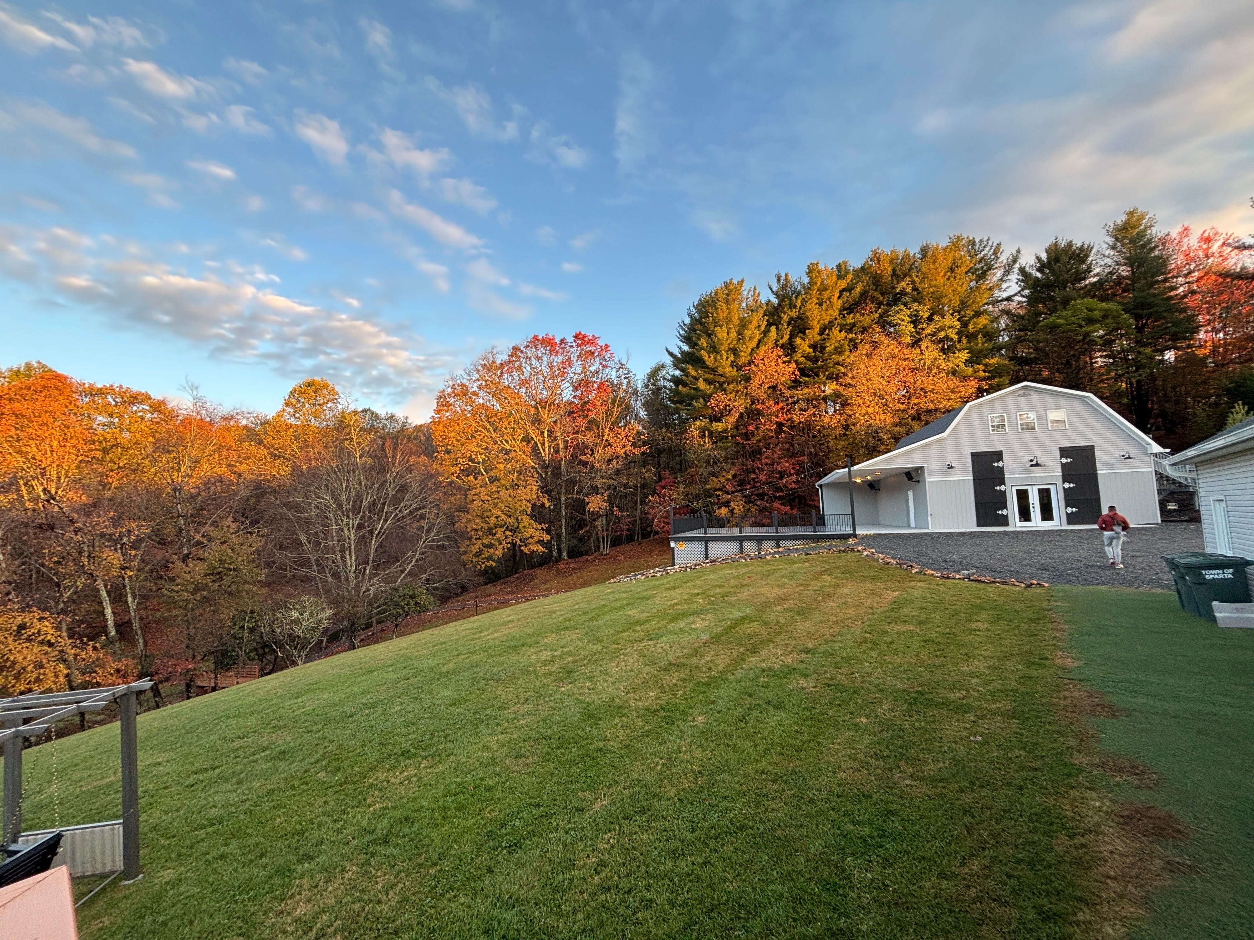 Fall morning from the home’s deck