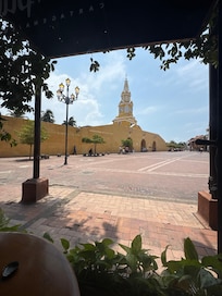 Clock tower in the old town center