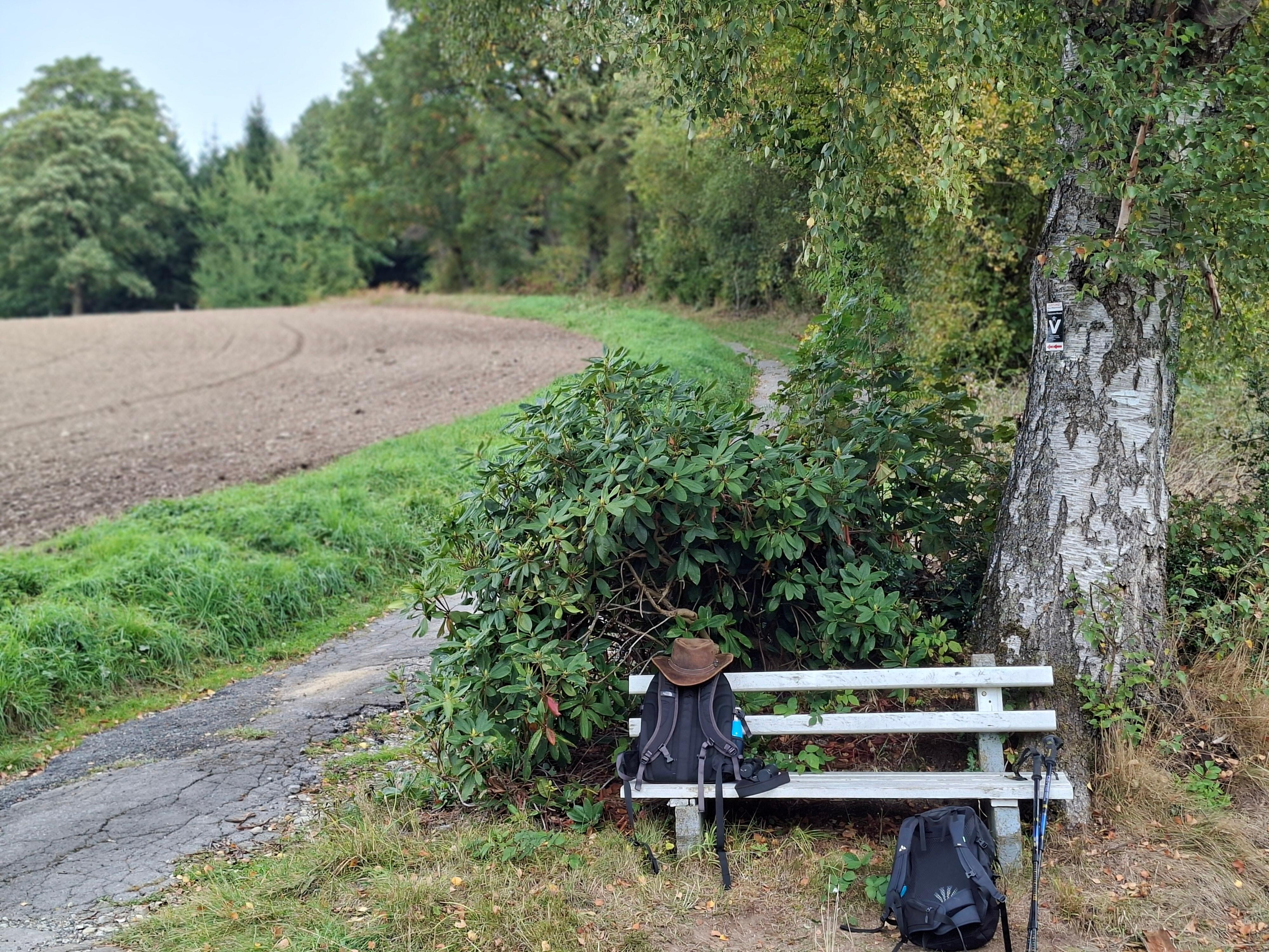 Akker tegenover het huis