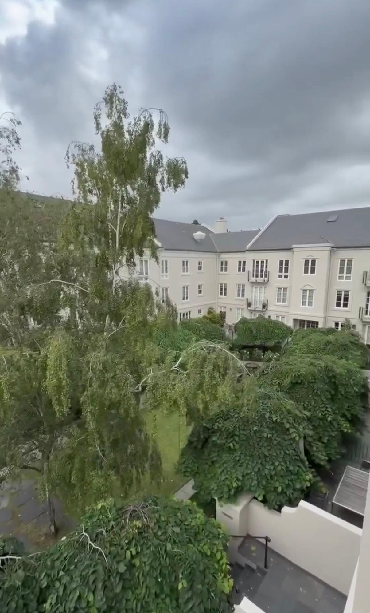 Beautiful views from our 3rd story balcony ❤️