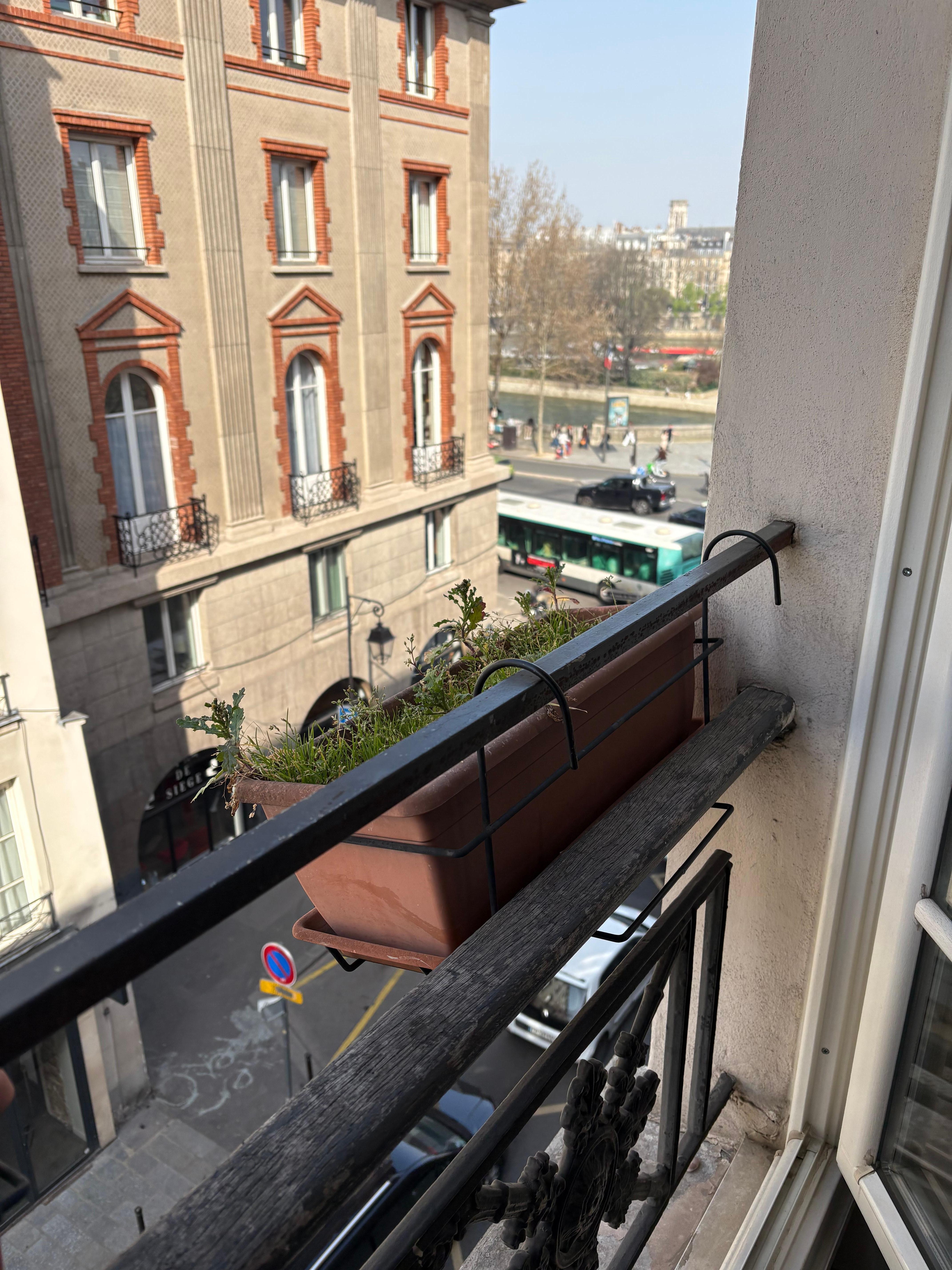 View of the Seine to the right