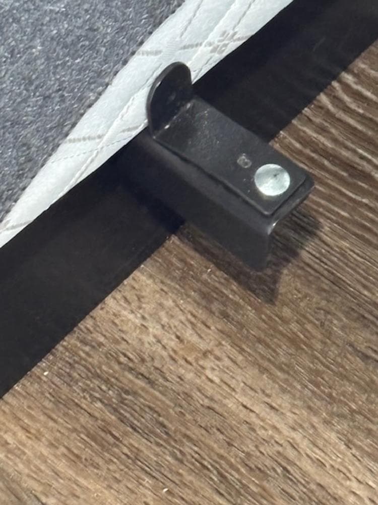 Bedframe Bracket extends beyond mattress