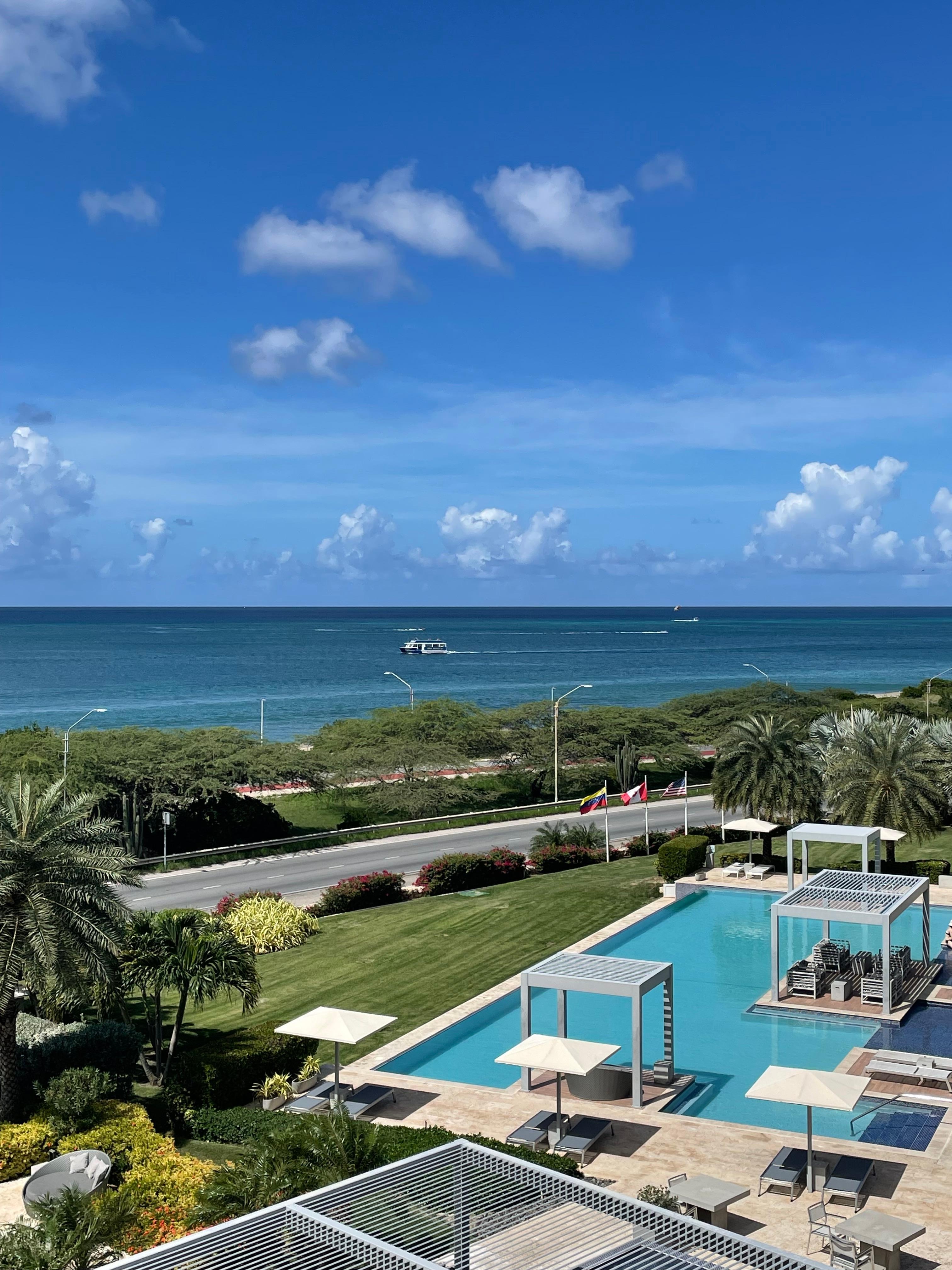 View from our balcony 🏝️