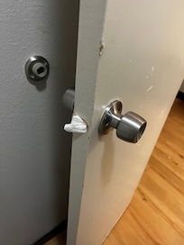 Only Kleenex in the room.