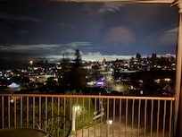 Looking down on “Old Town” in Tacoma at night