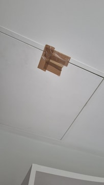 Loft hatch parcel-taped shut
