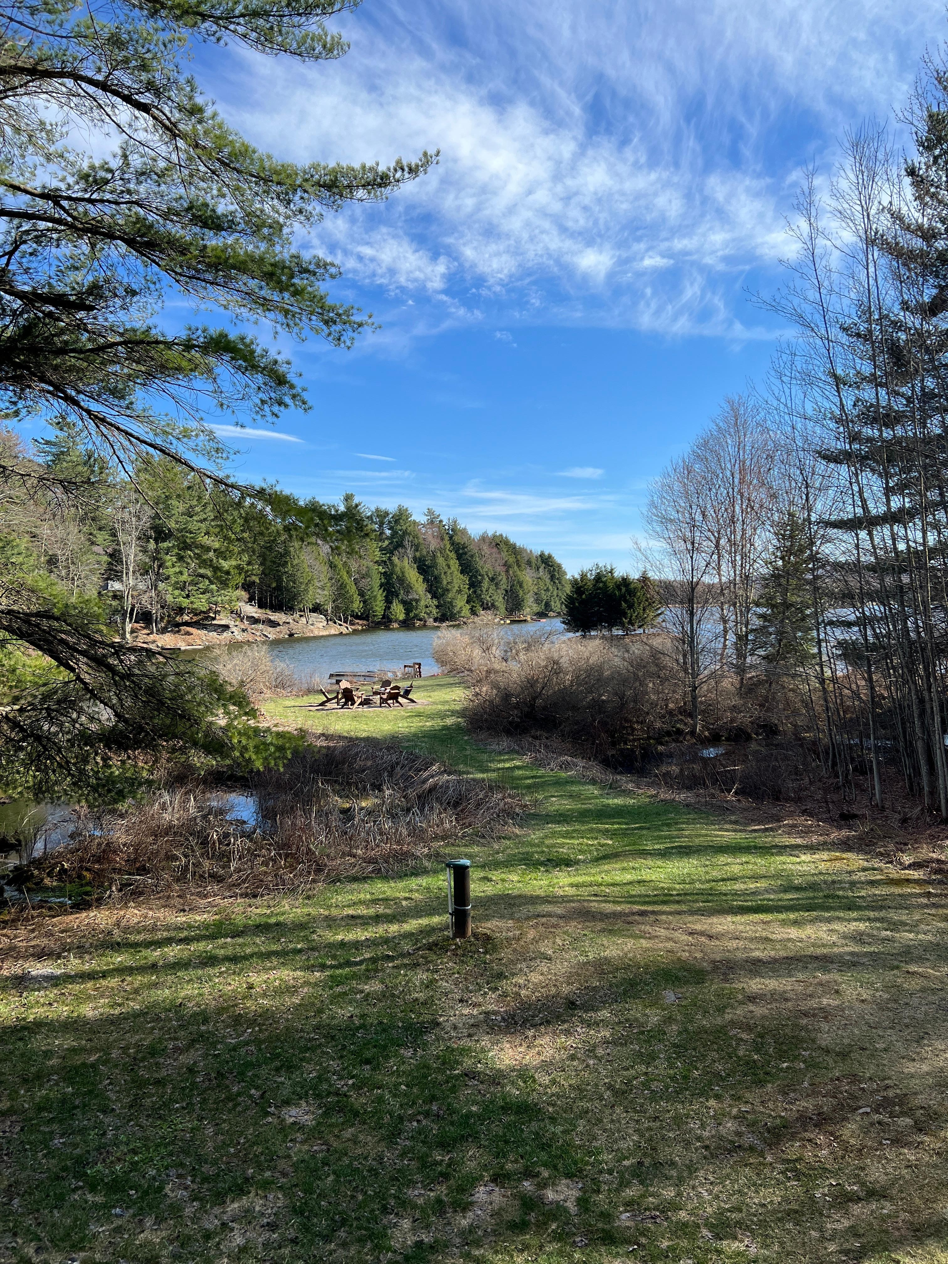 View from the back of the cabin