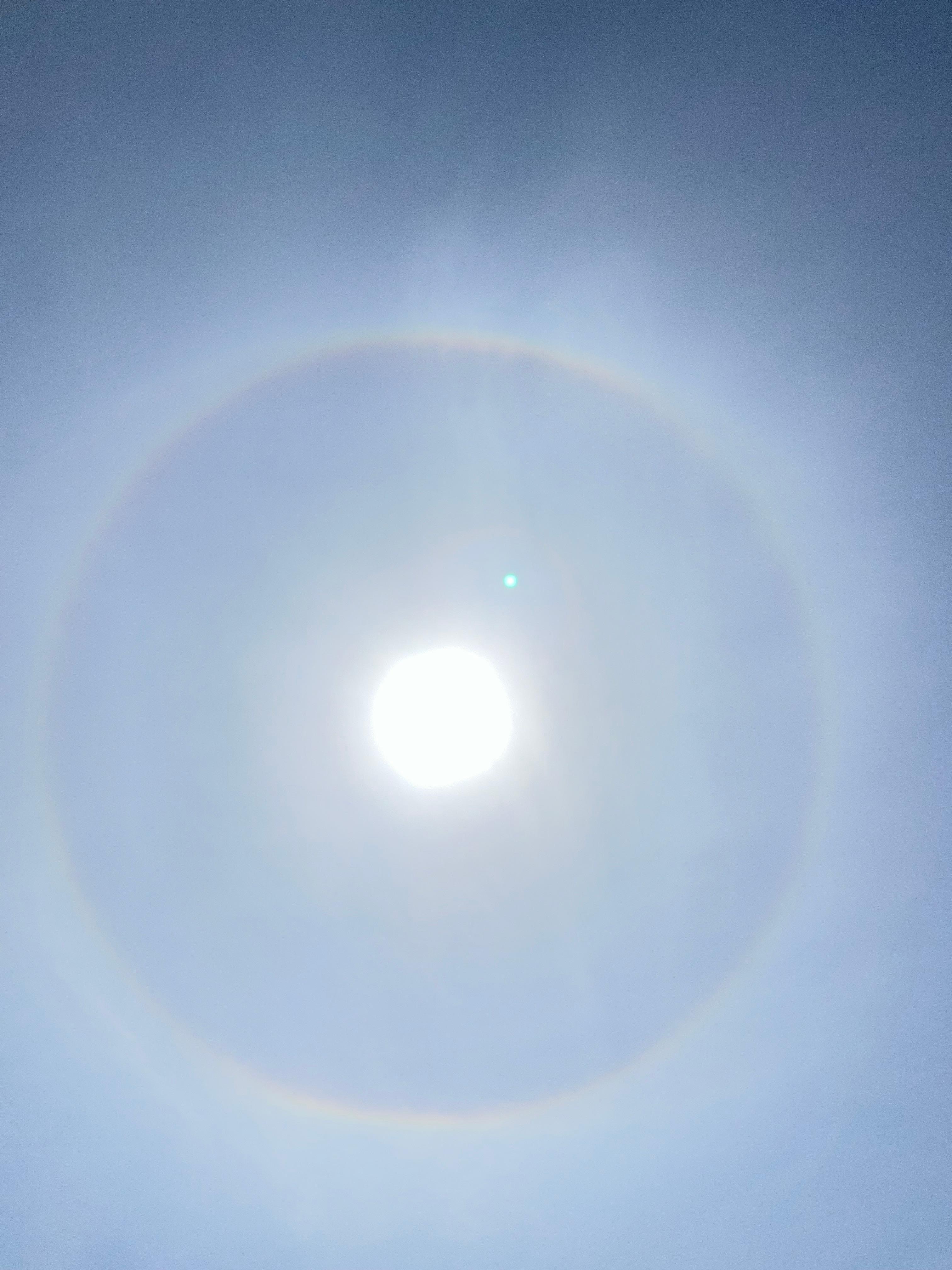 Beautiful sun halo