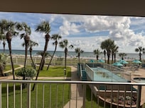 view from the balcony