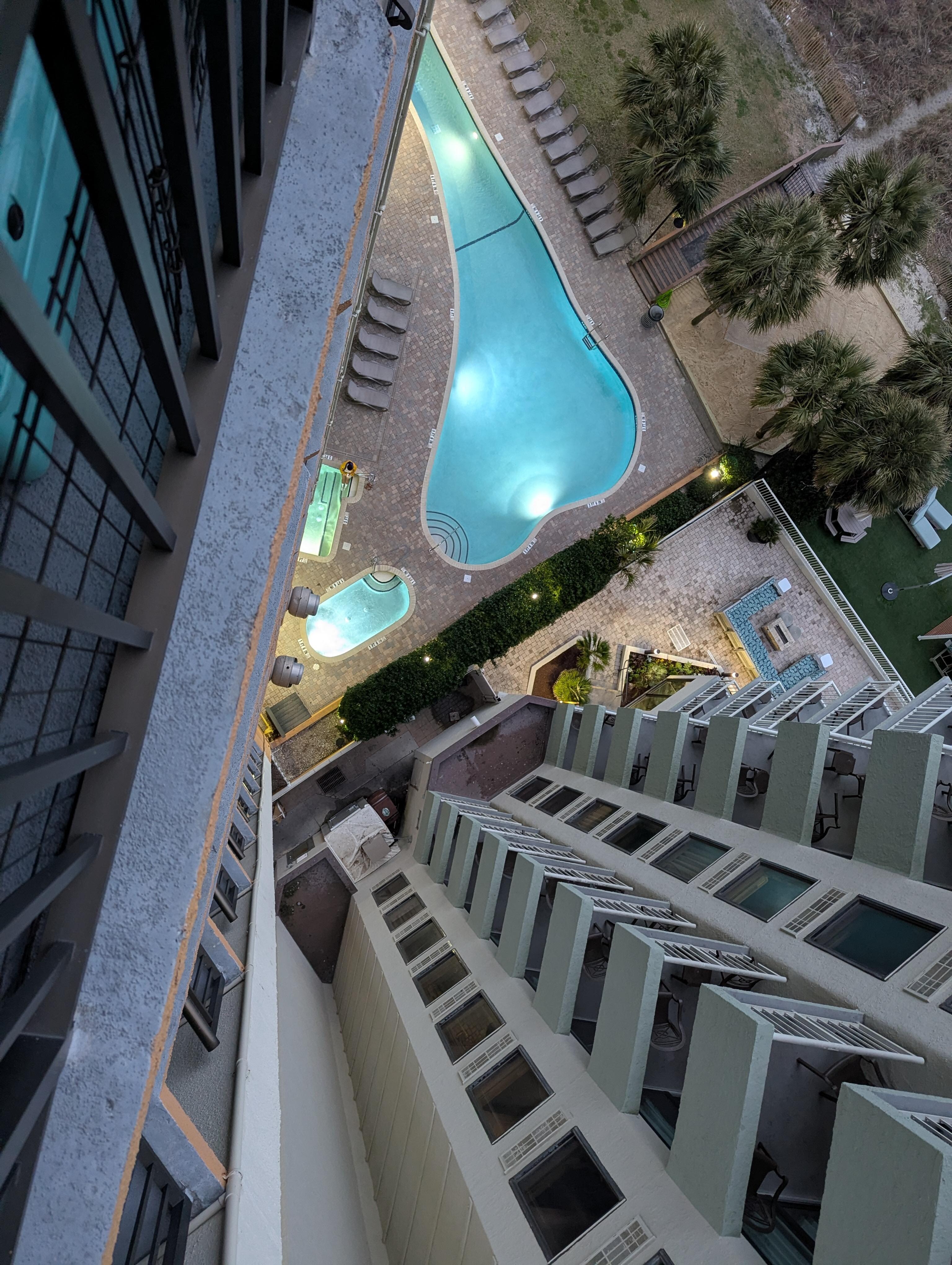 From our balcony looking down 