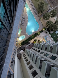 From our balcony looking down