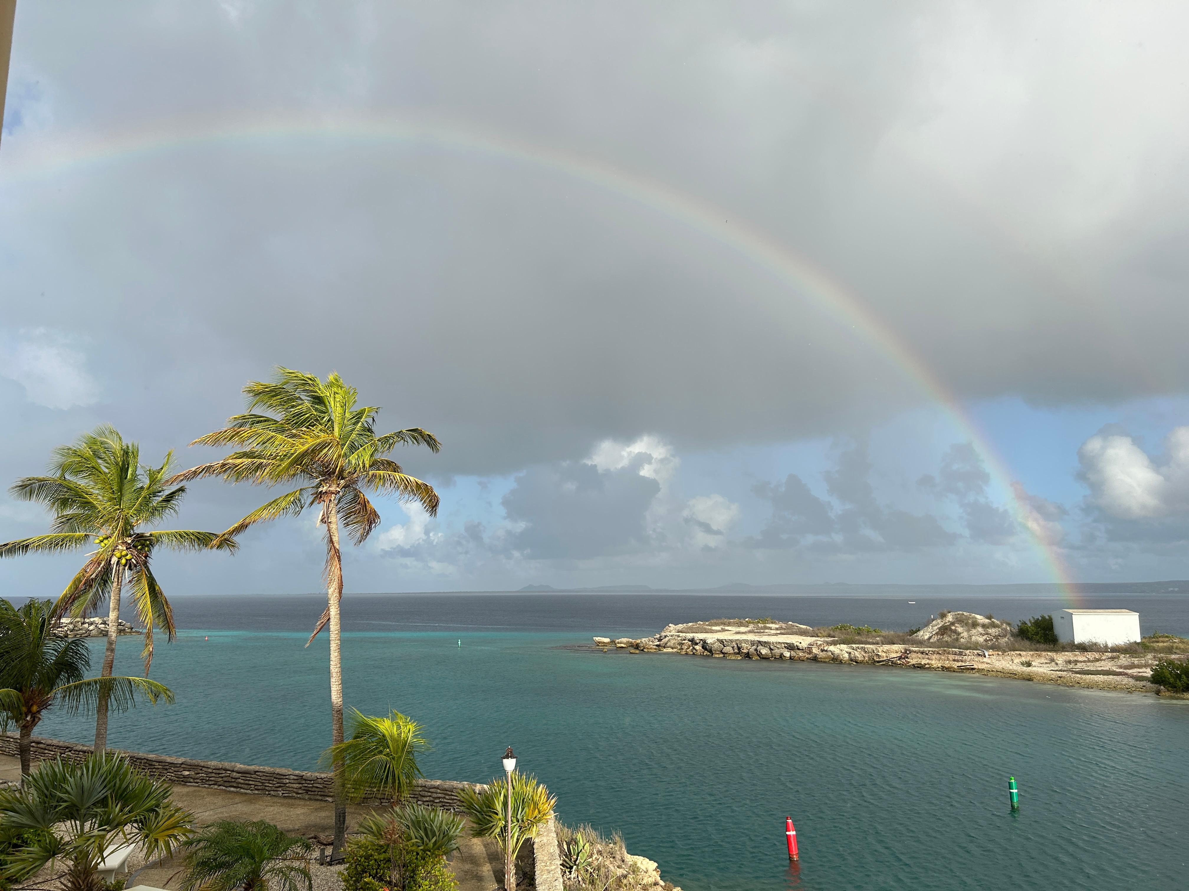 From the porch on the last day, a sign we must come back!