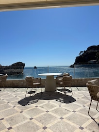 View from restaurant balcony