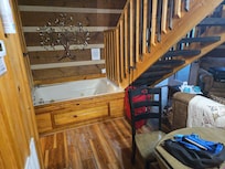 Jacuzzi tub in the living room was different.