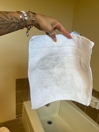This was after cleaning the bottom of my feet.