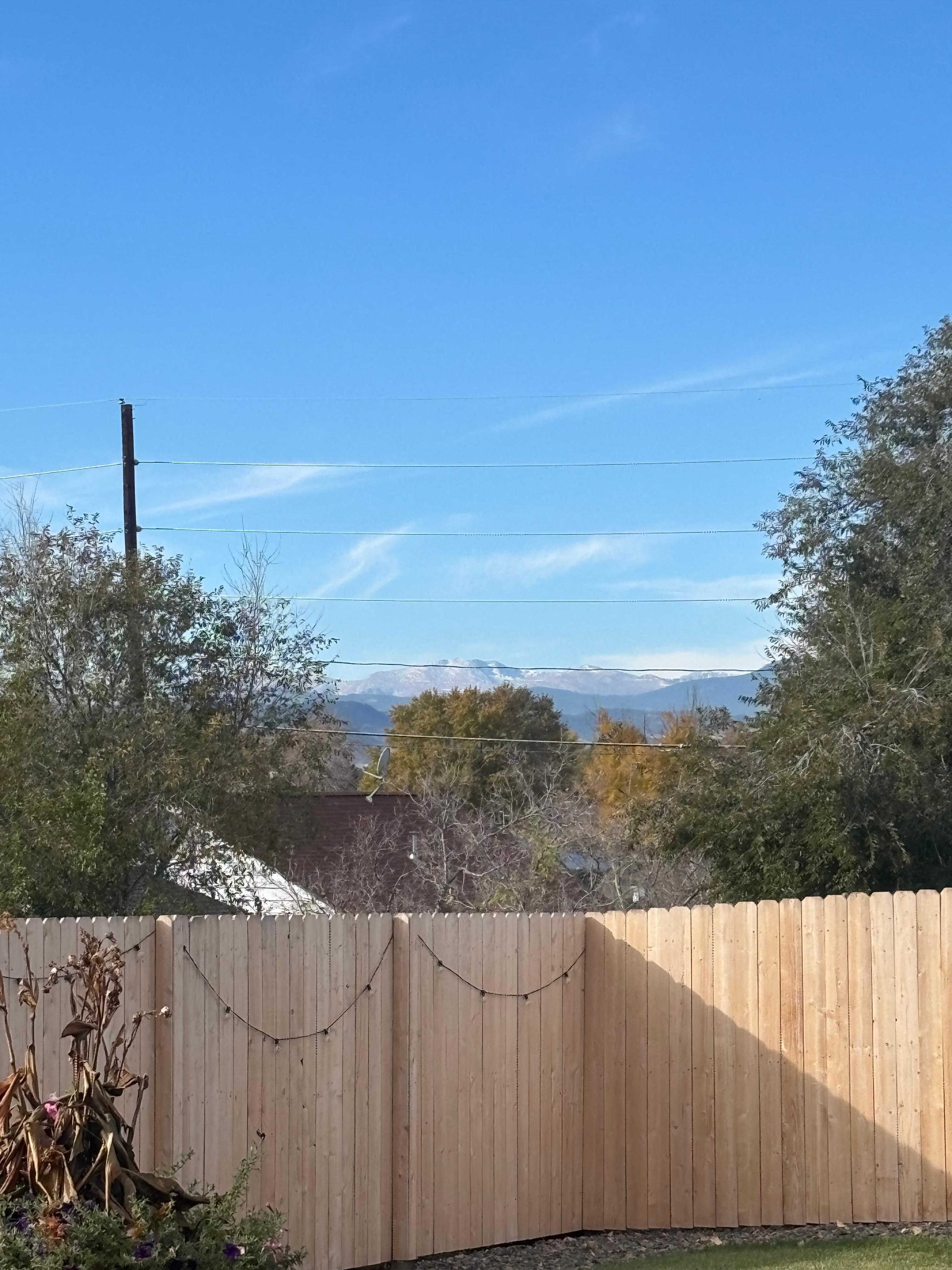 Pic of the mountains from the yard 