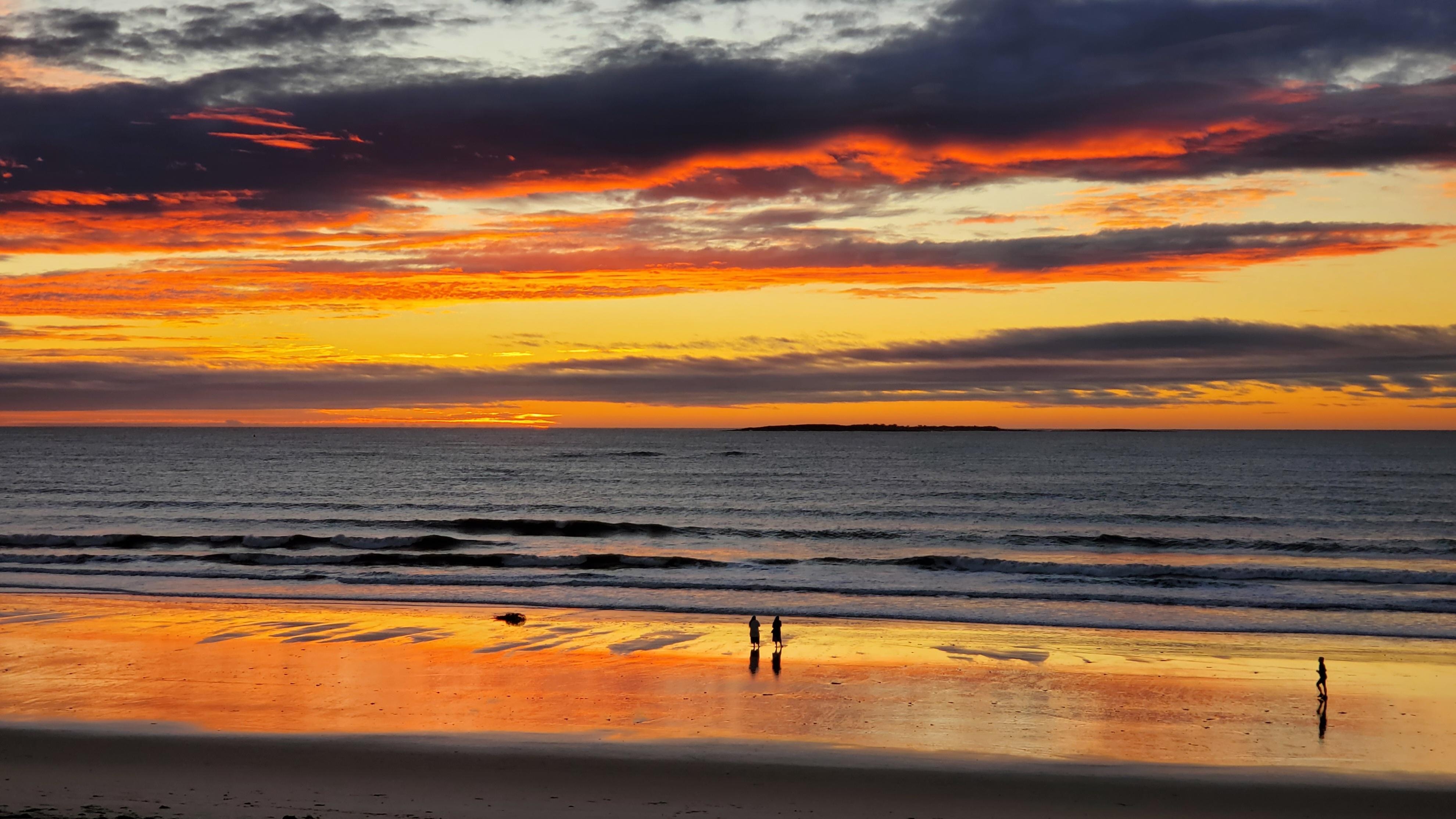 Amazing sunrise, although perhaps typical for the beach