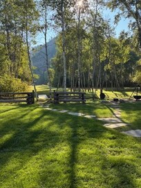 View from the porch swing.