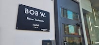 Bobs main entrance where you'll enter your unique electronic room.key code