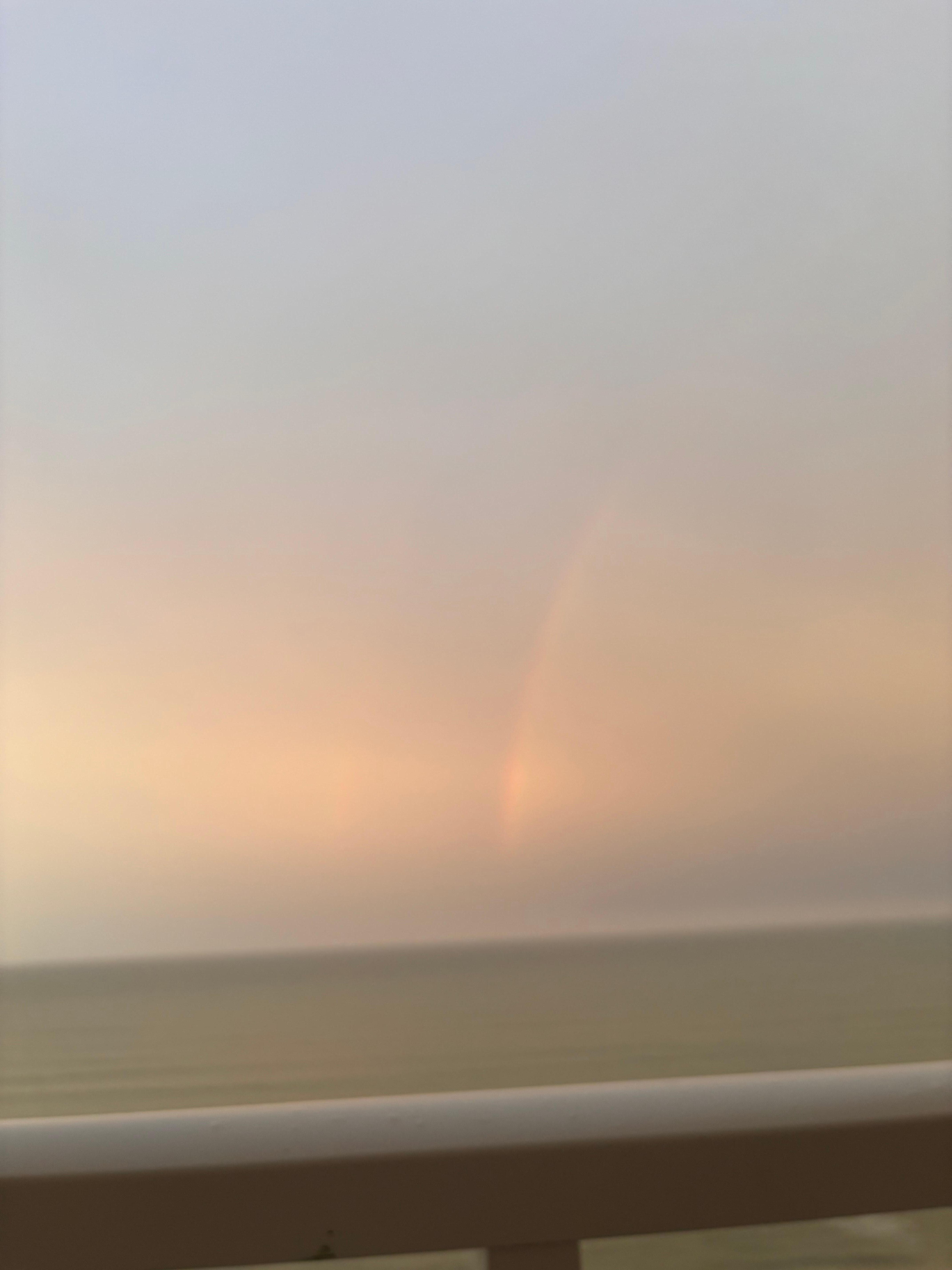 Sun rise from balcony 