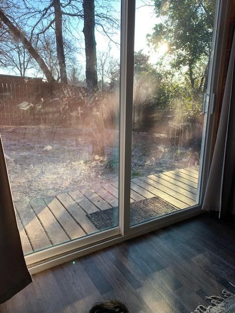 filthy sliding glass doors