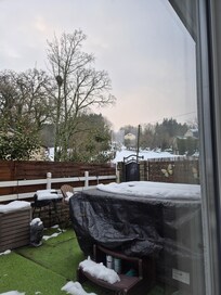 Jacuzzi sous la neige